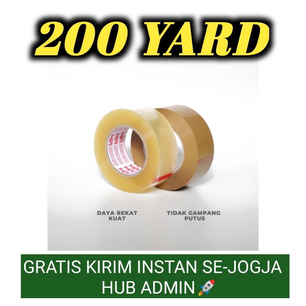 

Lakban Bening - Lakban Cokelat 45 mm x 200 Yard Master Pack Indonesia Grosir
