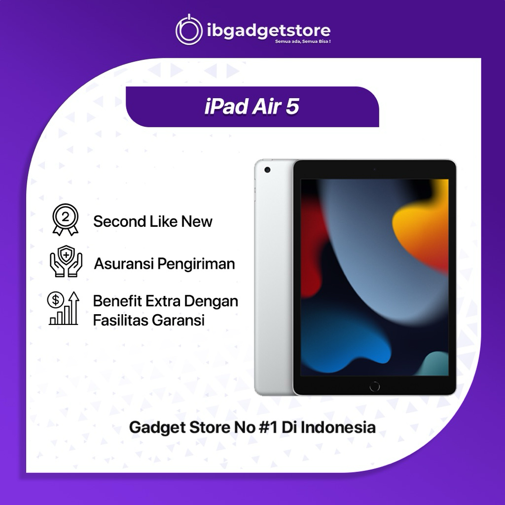 Ipad Air 5 64GB/256GB Secondhand Like New Bergaransi