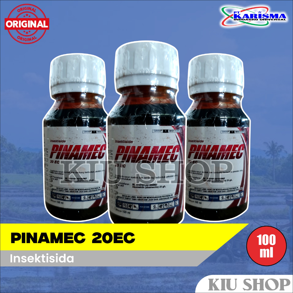 Grosir / PINAMEC 20 EC HITAM - 100ml / Insektisida Abamektin Pembasmi Hama Tanaman