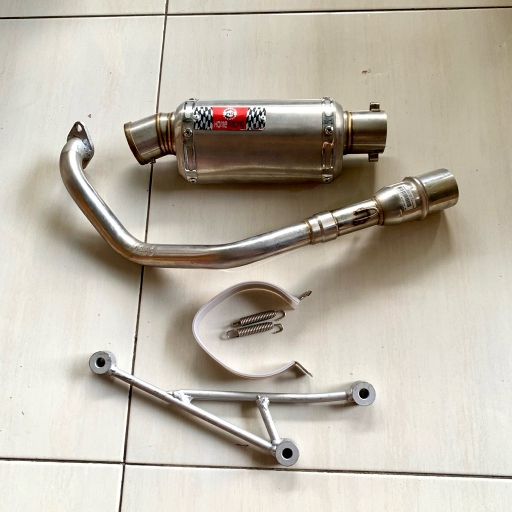 Knalpot Racing Set Home Racing HR Beat 110 Injection