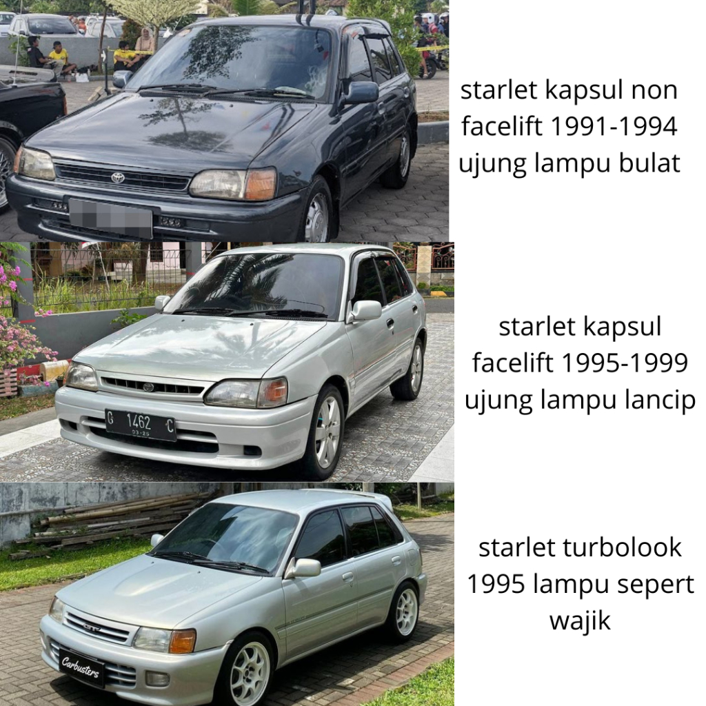 BISA GROSIR MIKA HEADLAMP STARLET KAPSUL NON FACELIFT 1991-1993 **