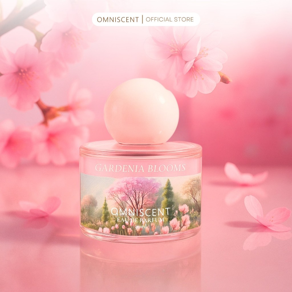 OMNISCENT GARDENIA BLOOMS | Parfum Tahan Lama Unisex Pria dan Wanita | Eau De Parfum 30 ml | Insipir