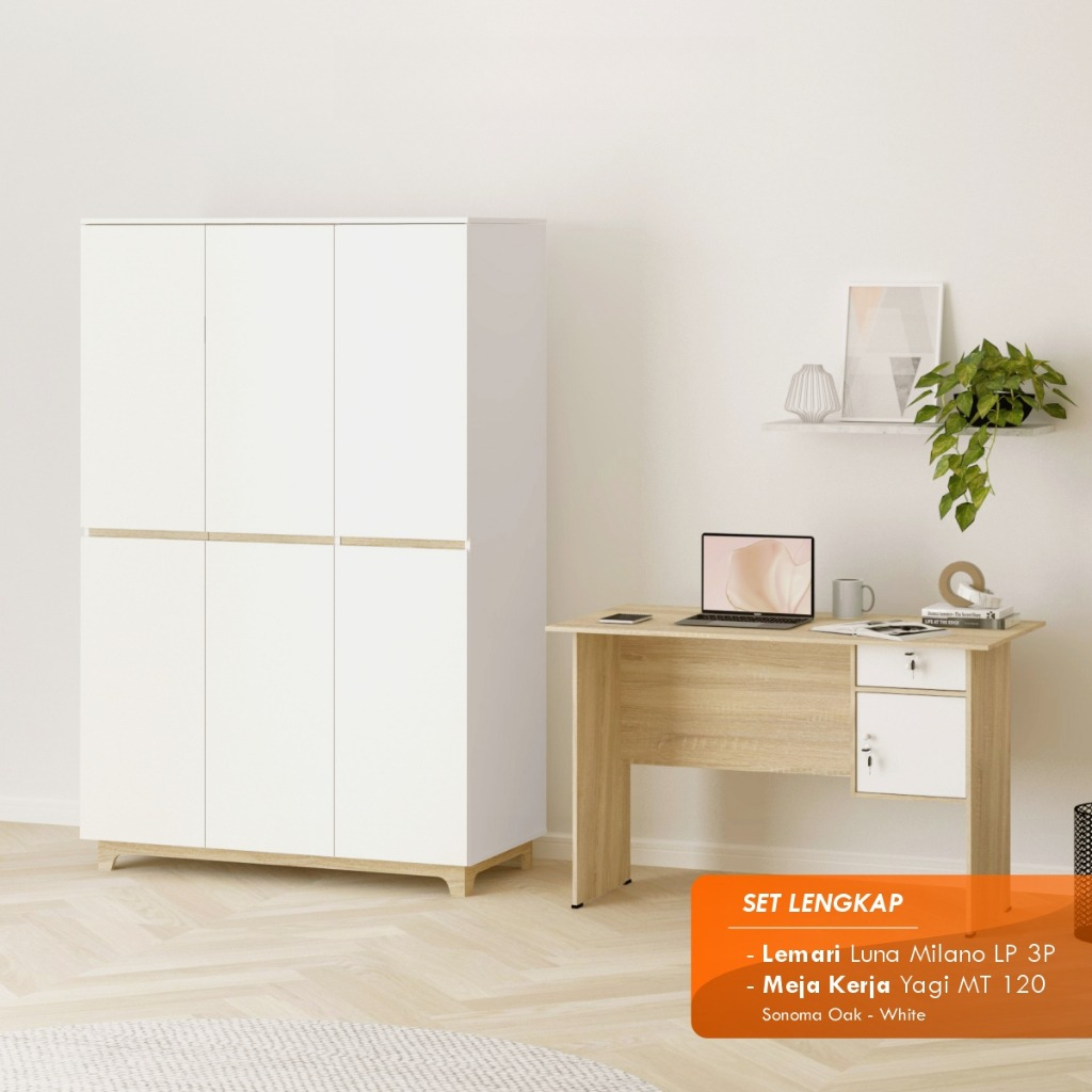 RAS GRATIS ONGKIR DAN PENGEMBALIAN NEW SET KAMAR TIDUR / PAKET KAMAR BRONZE 3 / LUNA MILANO LP 2P/3P