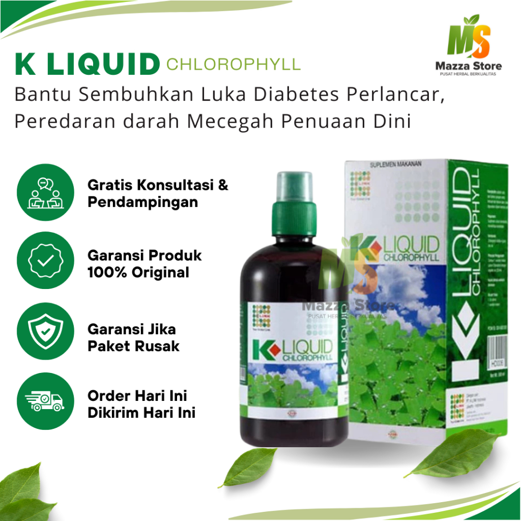 K-LIQUID CHLOROPHYLL 500 ml KLOROFIL K-LINK ORIGINAL Clorofil Klink Klorofil Original