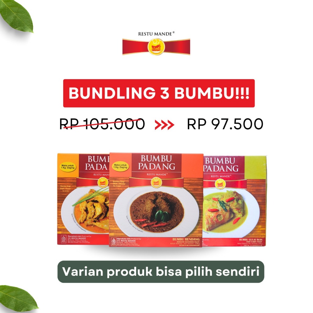 

Restu Mande Bundling 3 Bumbu Padang
