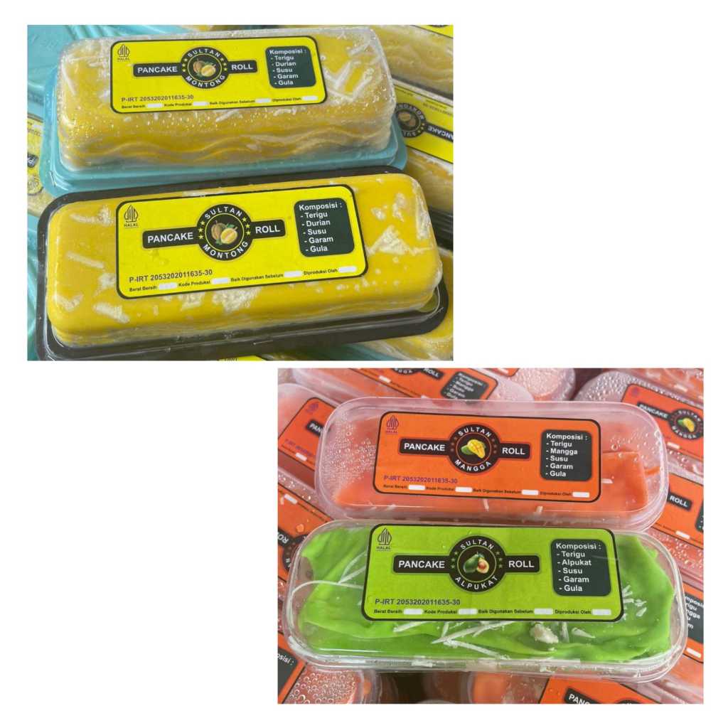 

Pancake Roll Durian / Pancake Alpukat /Pancake Mangga
