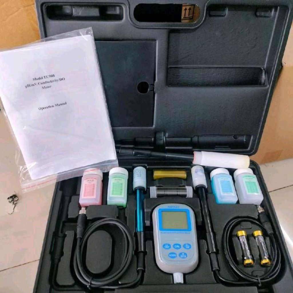 Alat Ukur Kualitas Air AMTAST EC900 EC 900 8in1 pH/mV Conductivity/DO
