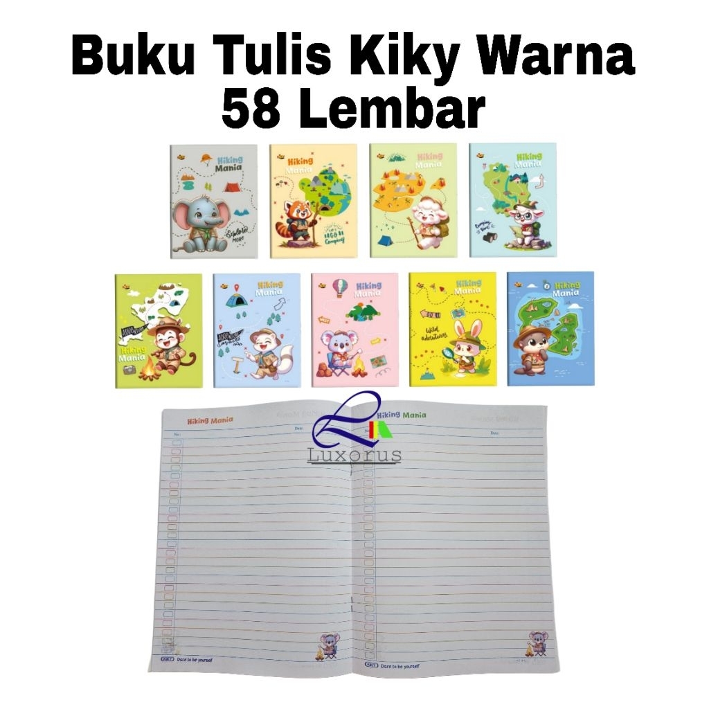 

Buku Tulis Kiky 58 Lembar (WARNA)