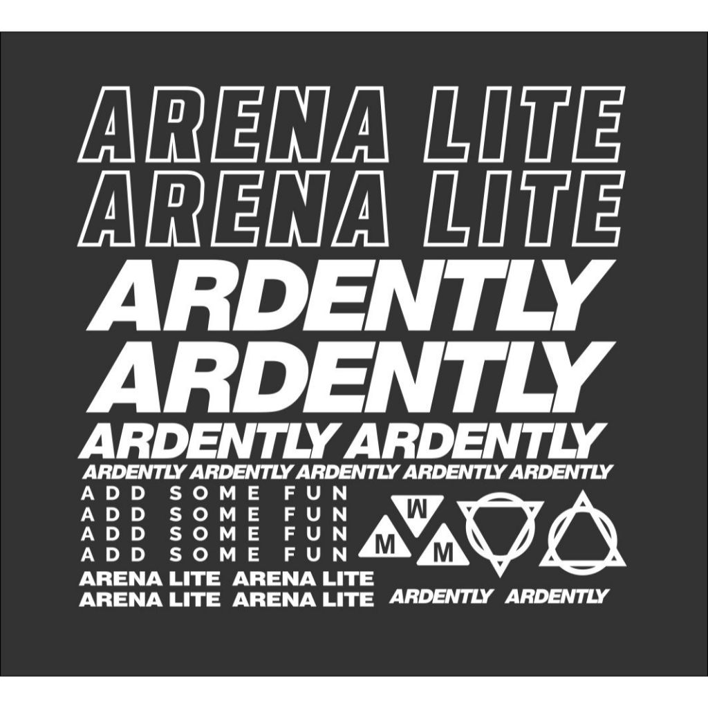 Cutting Sticker Frame Sepeda Ardently Arena Lite