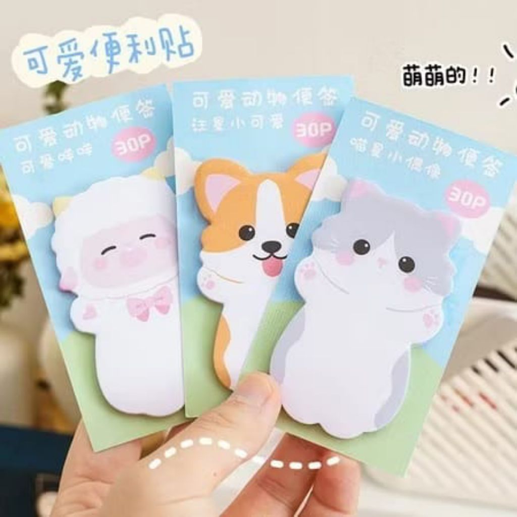 

NEW STICKY NOTE LUCU MEMOPAD NOTEPAD KARTUN ANIMAL MEMO TEMPEL BINATANG LUCU