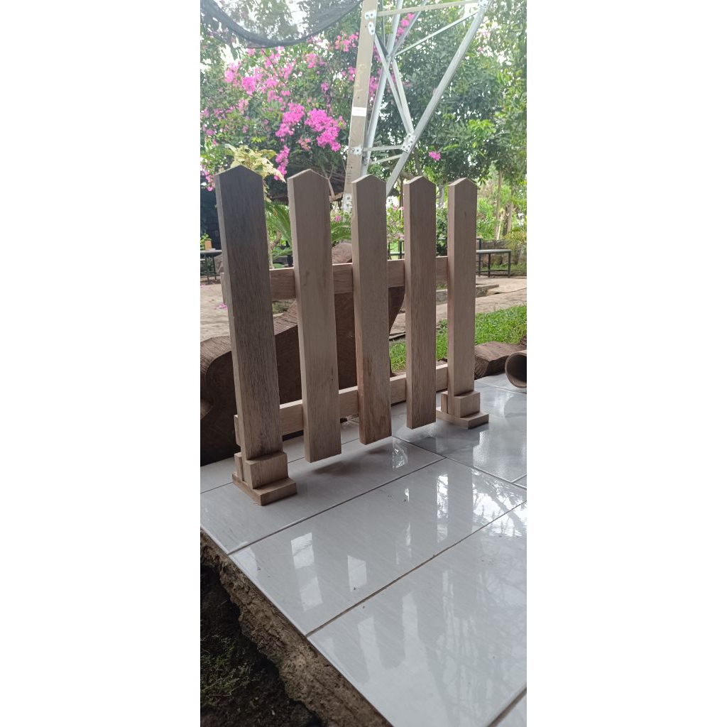 pagar kayu ukuran lebar 50 cm tinggi 40 cm pagar minimalis pagar sekolah pagar tanaman
