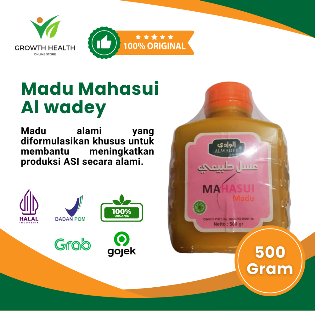 

Madu Mahasui al wadey 1/2kg Madu Meningkatkan Asi