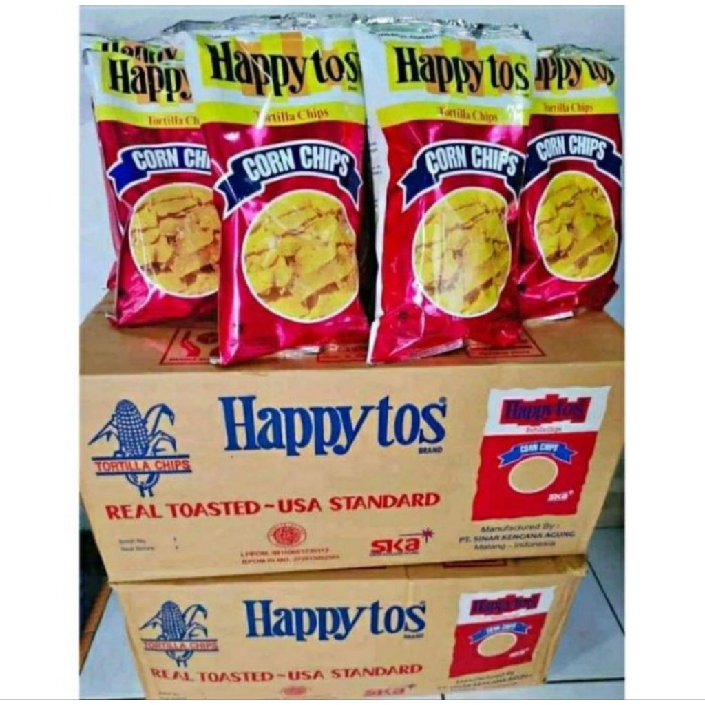 

happy tos tortiĺla chips140 gram isi 16pcs