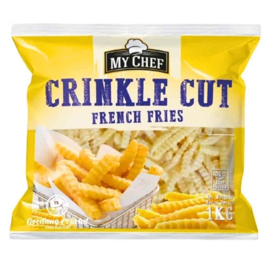 

Mychef Crinkle Cut French Fries 1 kg / kentang goreng