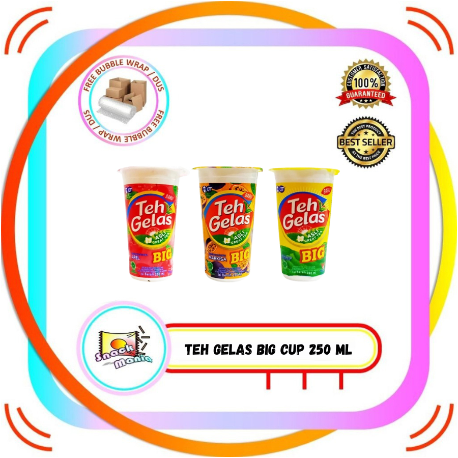 Teh Gelas Big CUP Original Markisa Apel ~ 250 ml