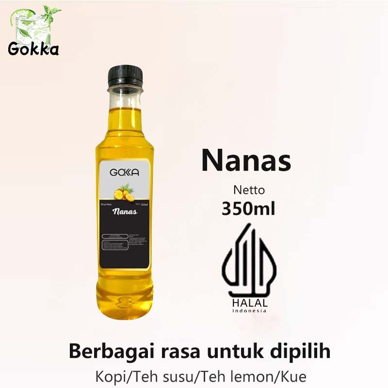 

Gokka Nanas Sirup 350ml - Delicious Nanas Flavor Syrup / Sirup Nanas