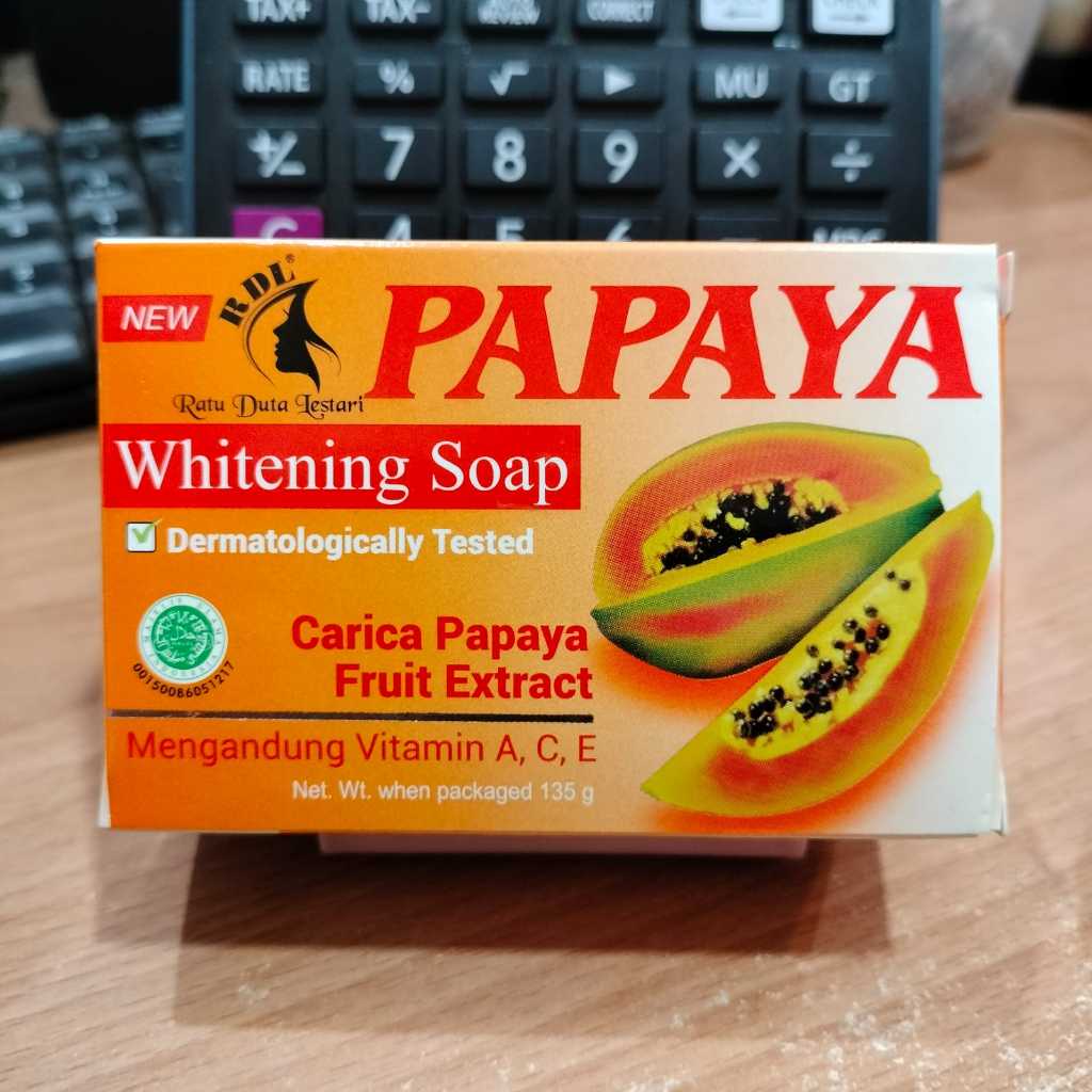 SABUN PAPAYA BRIGHTENING RDL PHILIPPINES 135GR ORIGINAL-SABUN PAPAYA RDL-PAPAYA RDL