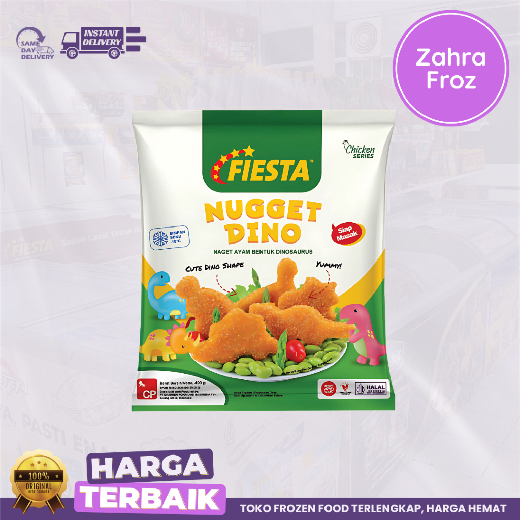 

FIESTA NUGGET DINO 400 GR || NAGET