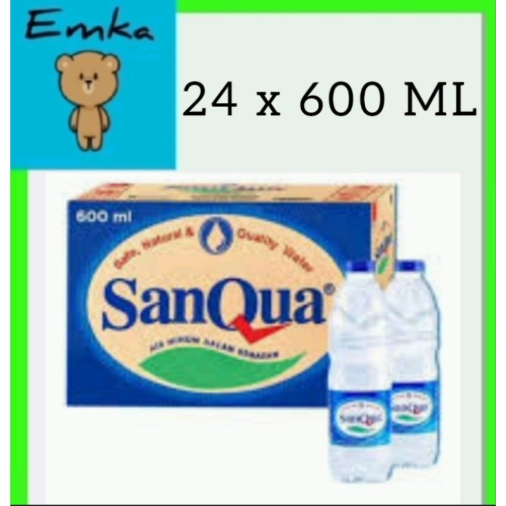 

Air mineral Sanqua 600 ml isi 24 pcs