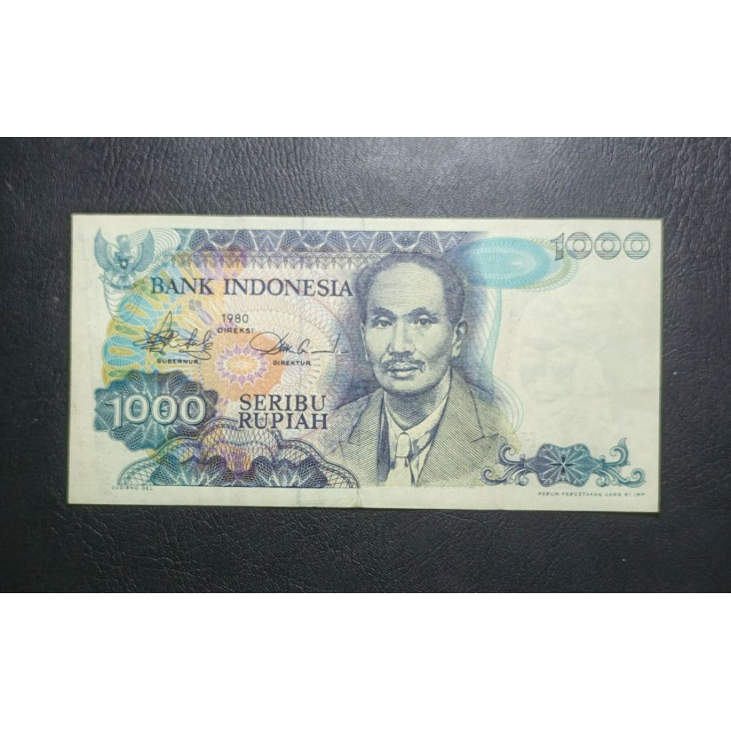 Uang Kertas Indonesia 1000 Rupiah Soetomo 1980