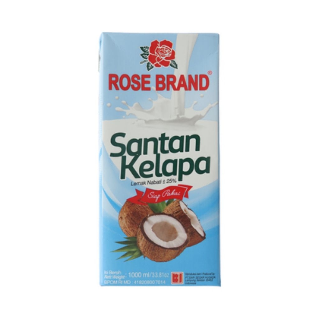 

ROSE BRAND SANTAN 1LITER X 1, SANTAN KENTAL CAIR TAMBAHAN MAKANAN DLL