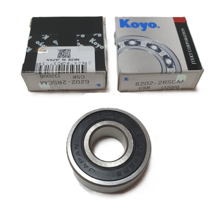 Bearing Bering Laher Roda 6202-15mm 2RS Merk Koyo
