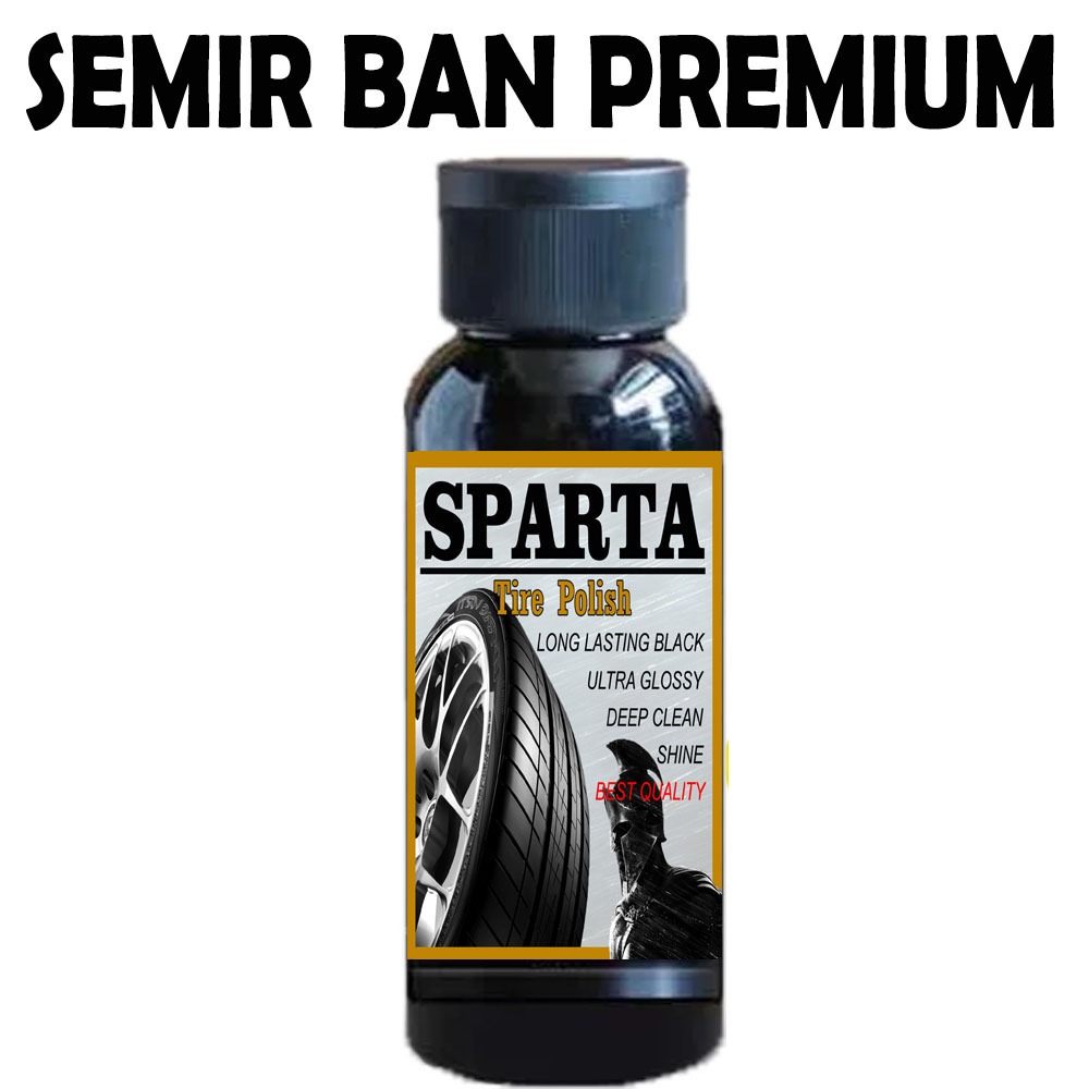 SPARTA SEMIR BAN MINI PREMIUM / Pengkilap Ban / Penghitam Ban Mobil Motor / Semir Ban Motor