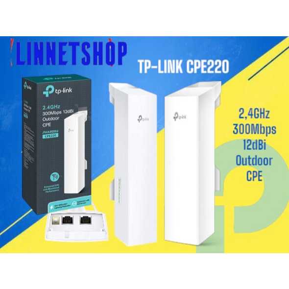 TP Link CPE Outdoor CPE220 2,4Ghz 300 Mbps CPE-220
