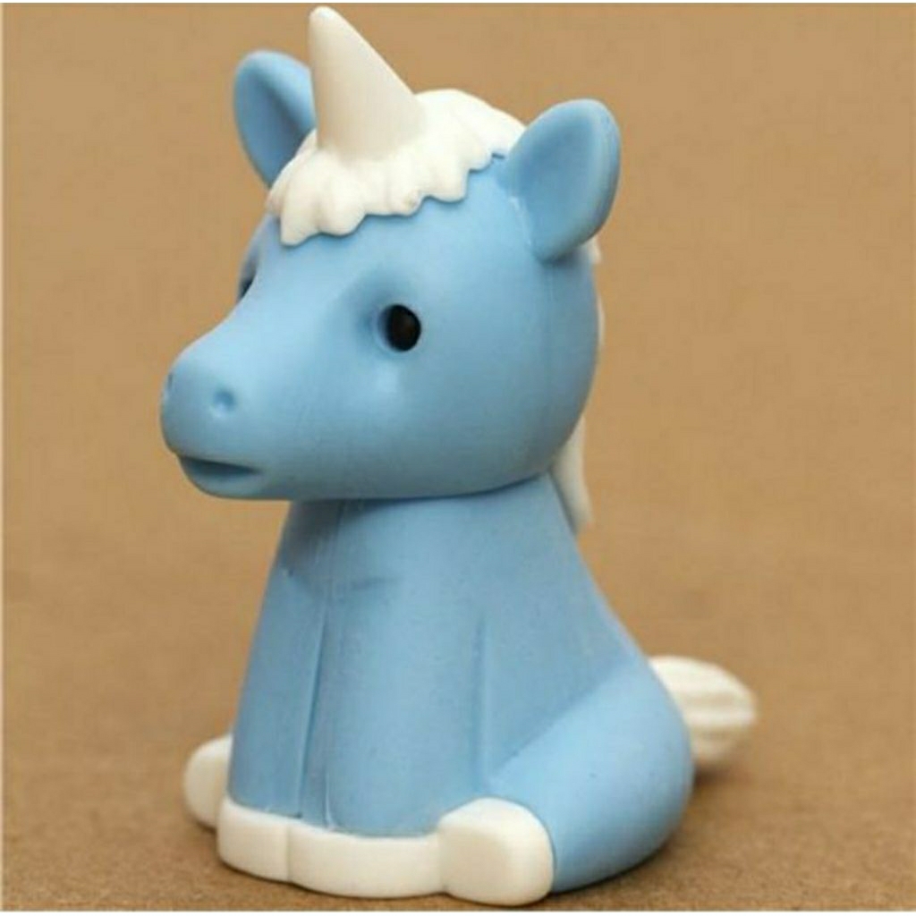 

Iwako - blue unicorn eraser penghapus pensil