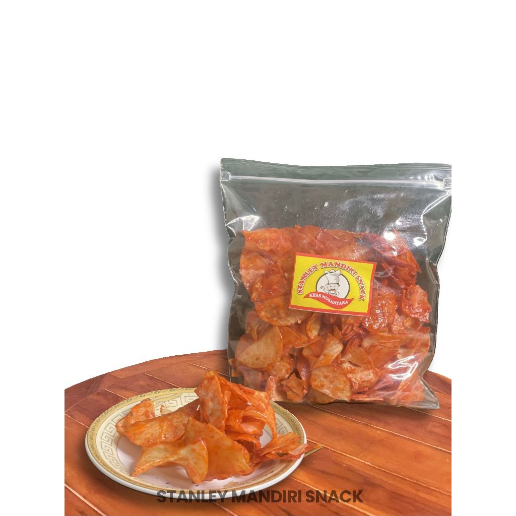 

KERIPIK SINGKONG BALADO PEDAS MANIS 500gr 1kg / Kripik Singkong Krispi Lengket/ CAMILAN SNACK KILOAN