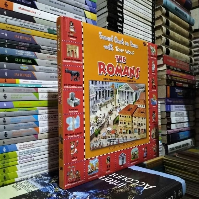 ORIGINAL BUKU TRAVEL BACK IN TIME WITH TONY WOLF THE ROMANS