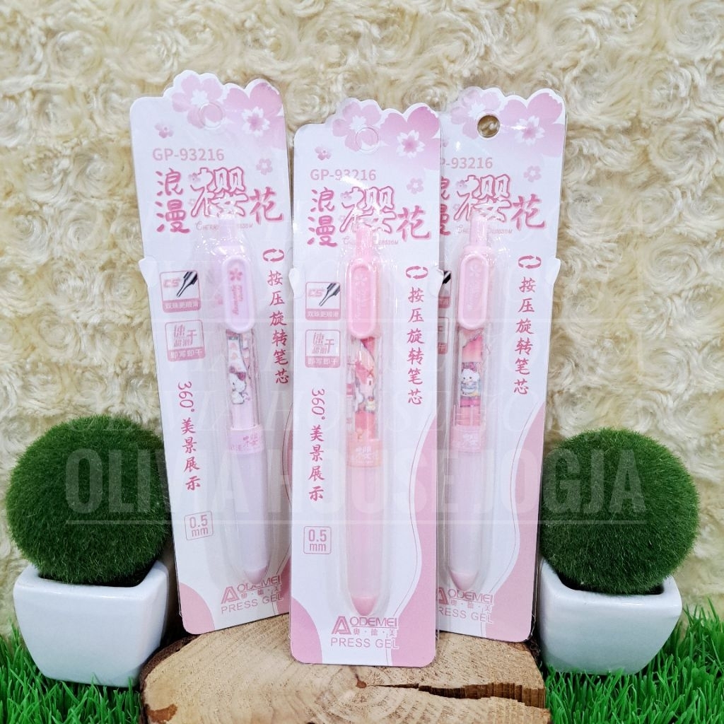 

Bolpoin Puppu Romantic World Pink Bolpen Sakura Pink Pen Doggy Pink