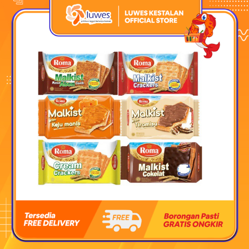 

Roma Malkist Crackers 105gr All Varian Memiliki Rasa Yang Lezat, Renyah & Enak
