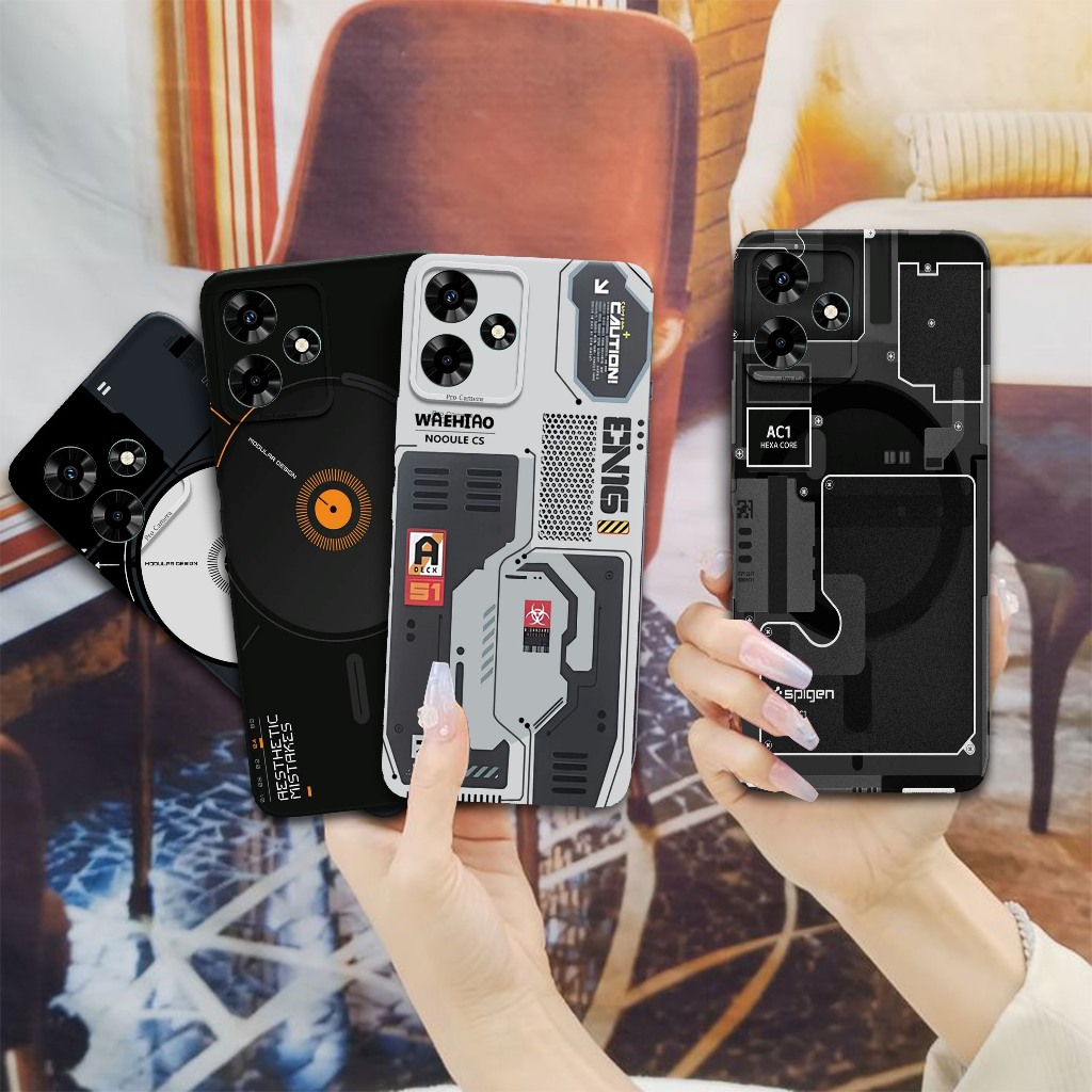 Softcase Pro Camera Untuk Infinix Hot 30i - Softcase Gambar Chip ( M3sin ) Unlimited  - Pelindung Hp