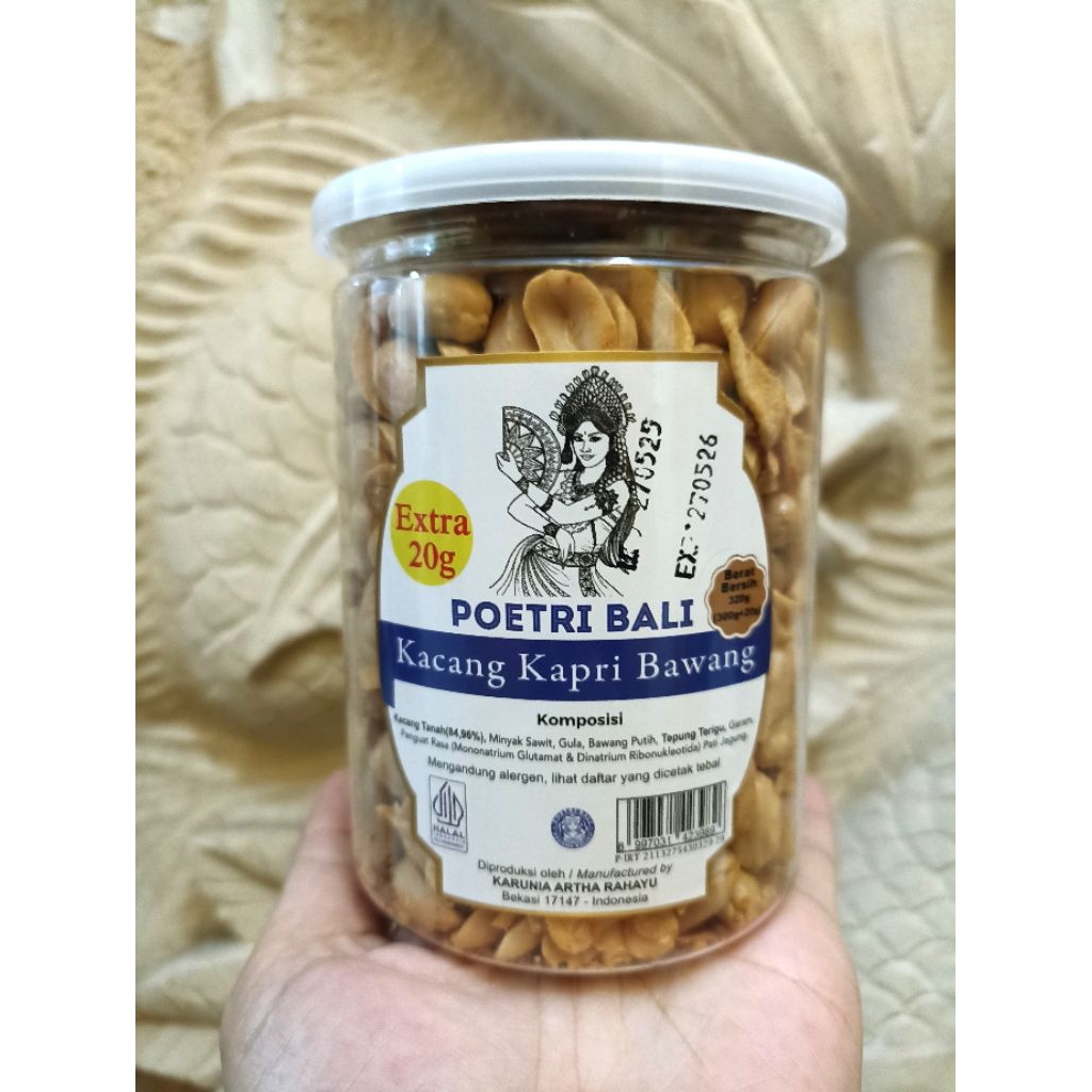 

POETRI BALI KACANG KAPRI BAWANG 320GR TOPLES