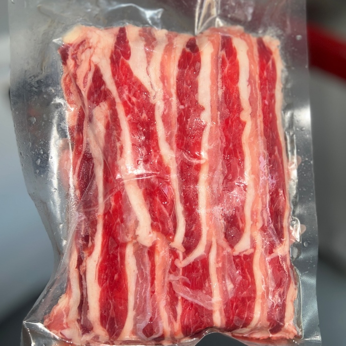 

Daging sapi australia iris tipis 0.8mm 250gr vacuum packaging