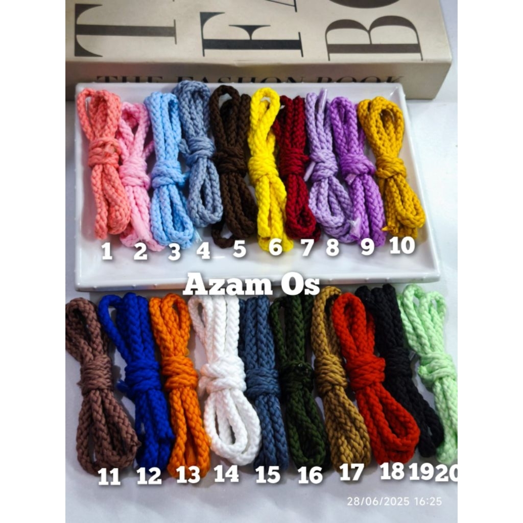 Tali kepang 4mm harga per yard