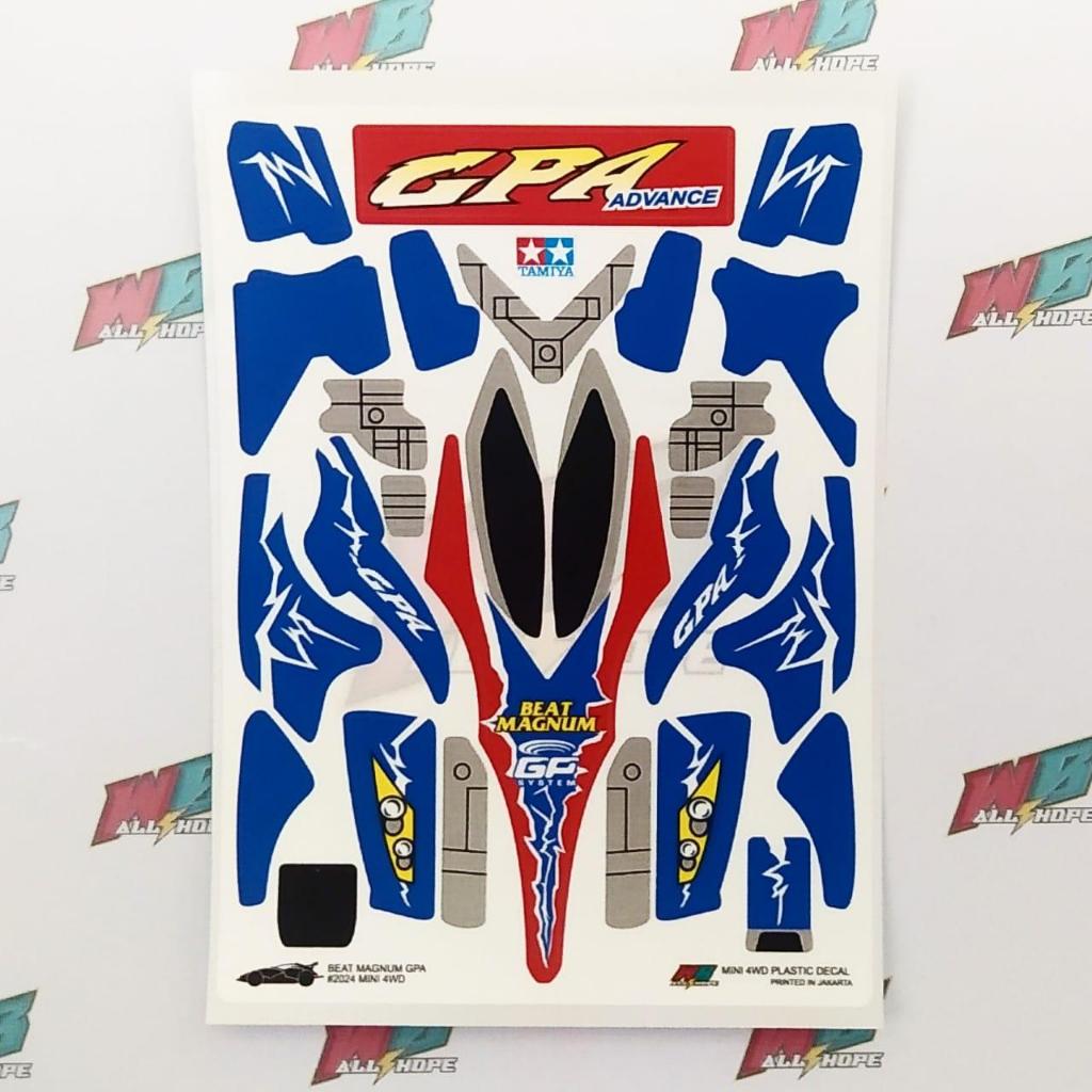 Stiker Beat Magnum GPA - Body Abu-Abu - Vinnyl Laminating Doft