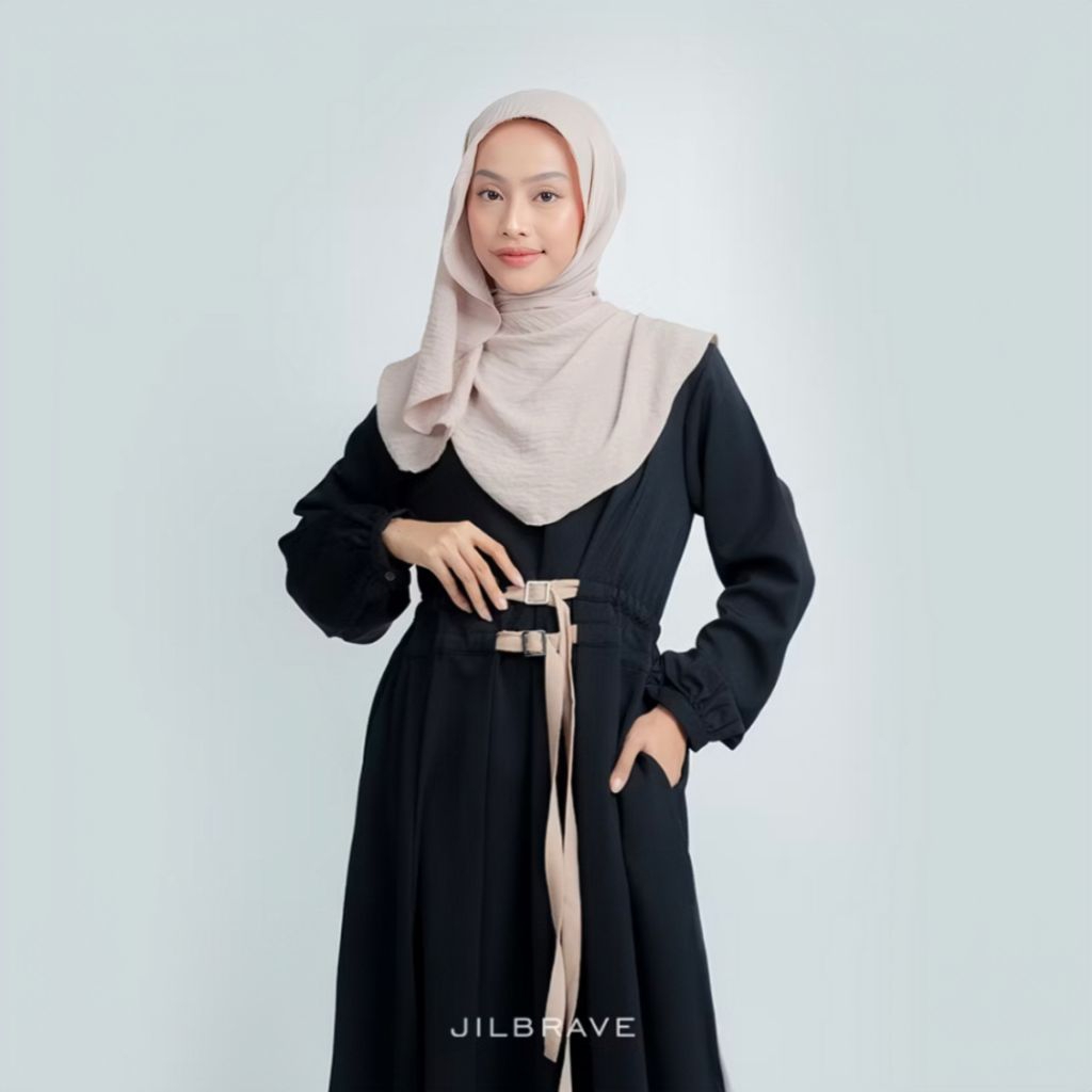 PRELOVED Jilbrave Alyssa Abaya Black Size S