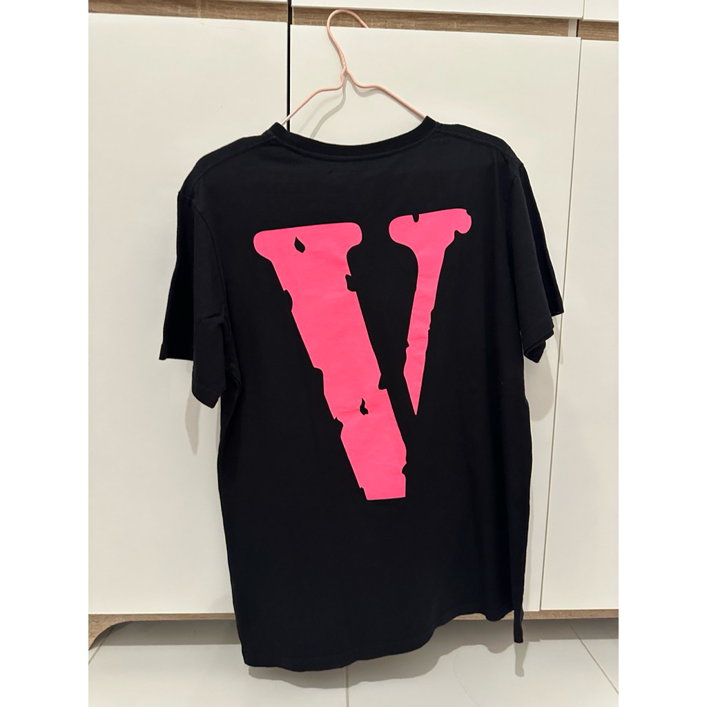 Vlone Staple Classic Pink Black Tee