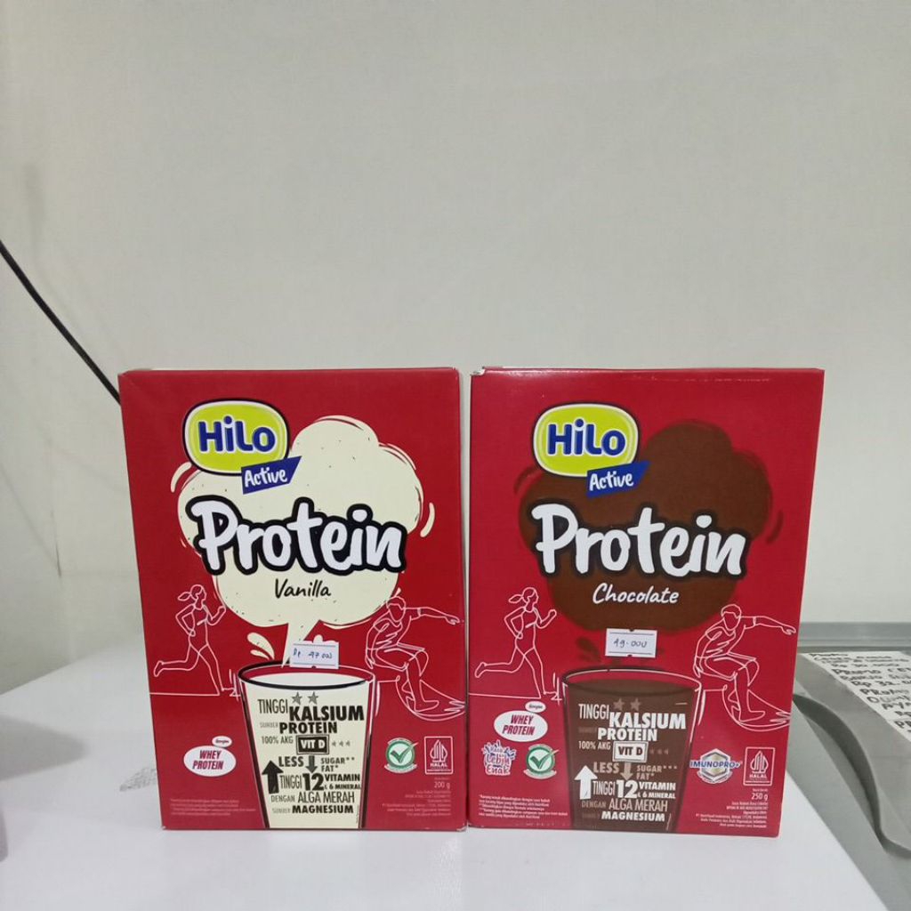 

Hilo active protein vanilla/coklat 250g