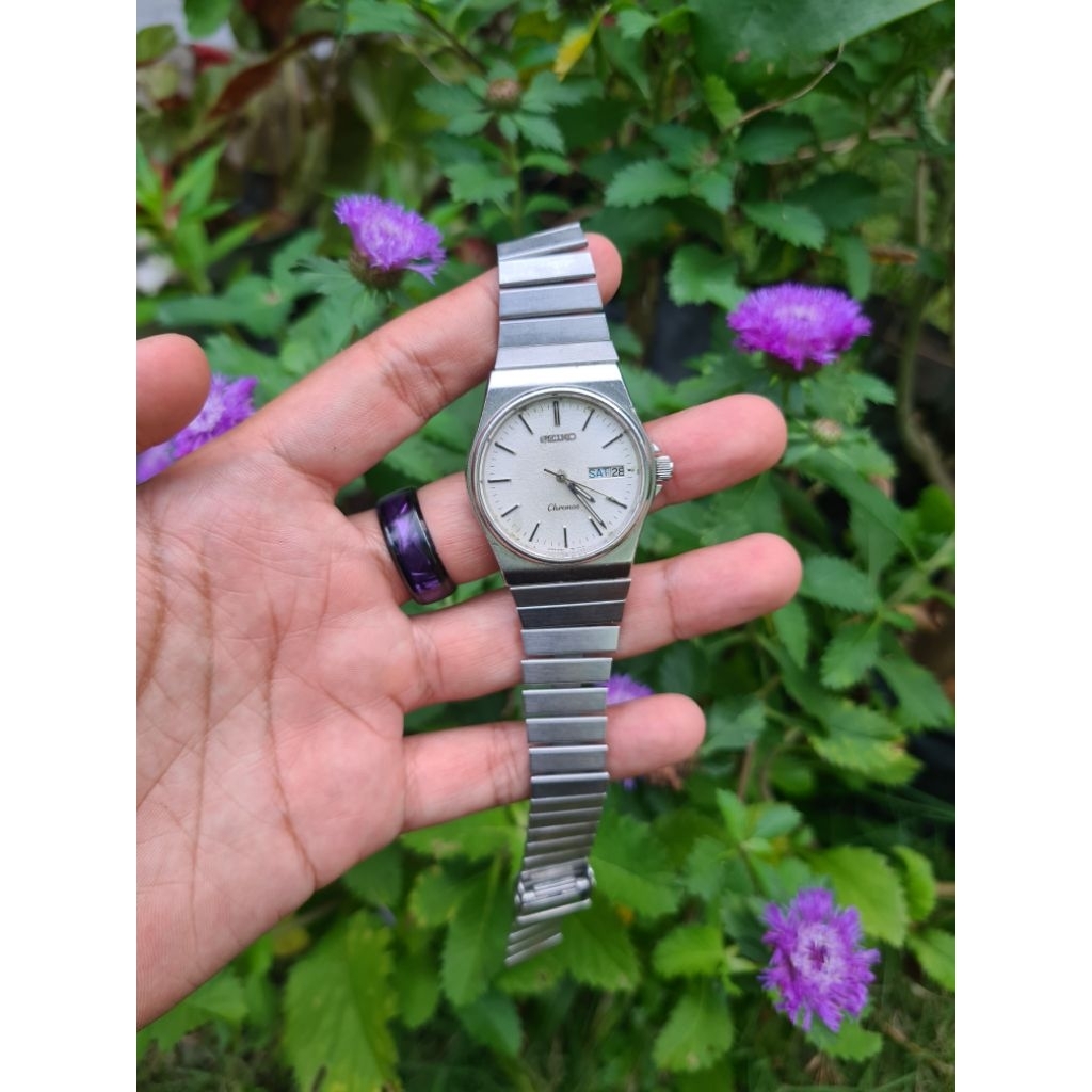 Jam tangan Seiko Chronos Quart vintage rare item original