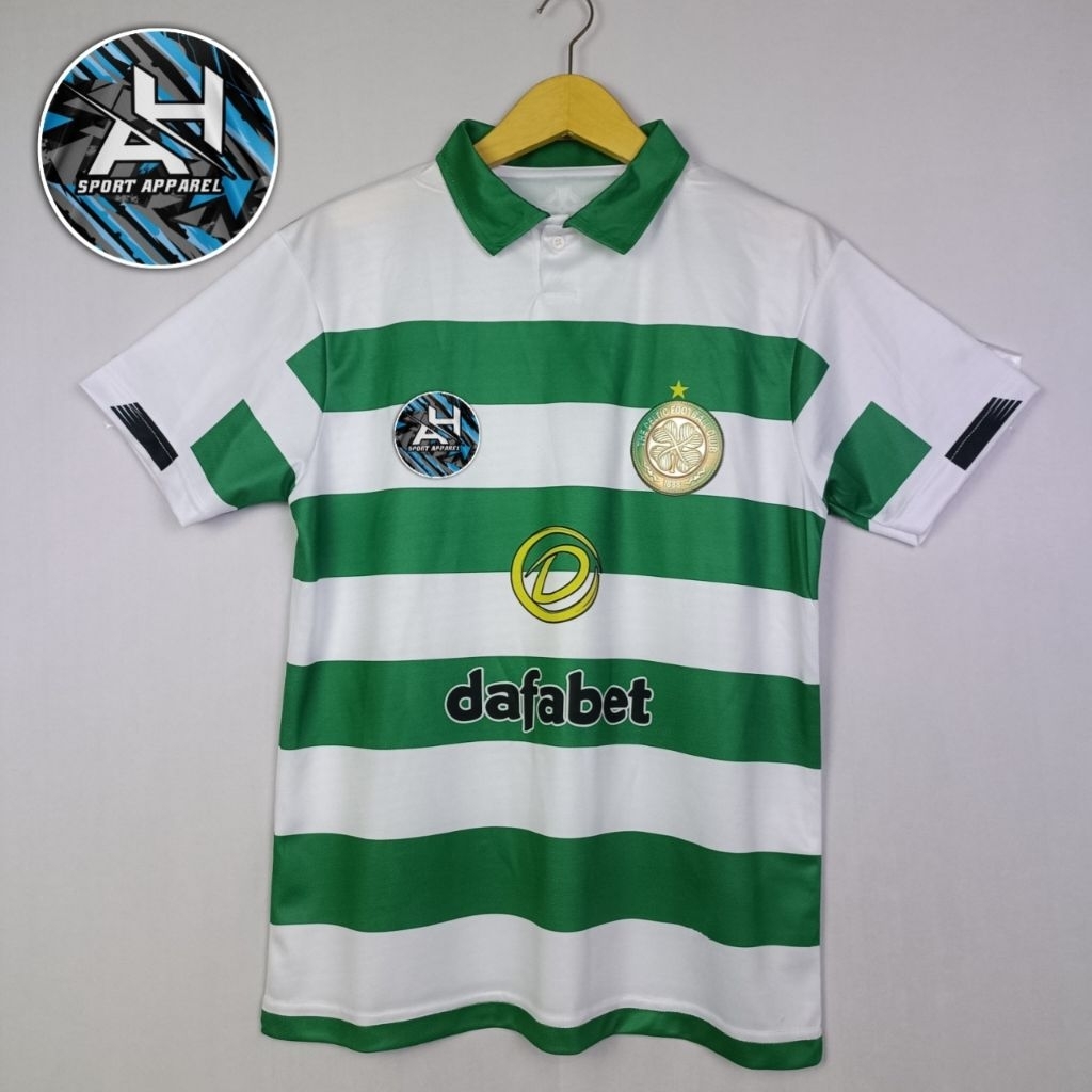 JERSEY VINTAGE CELTIC HOME 2019-20 JERSEY RETRO LOGO 3D TIMBUL HOLOGRAM