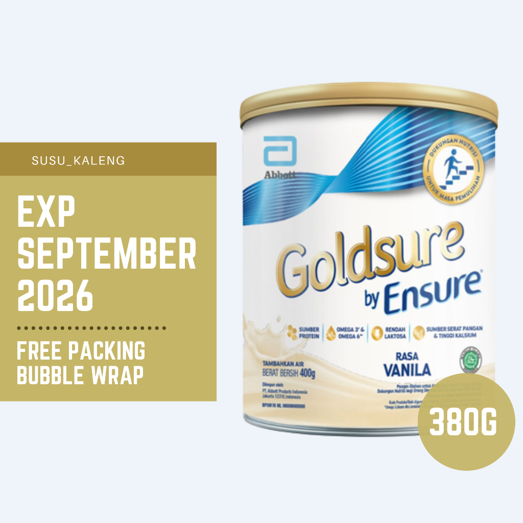 

Goldsure by Ensure 380 gr Rasa Vanila | Exp September 2026