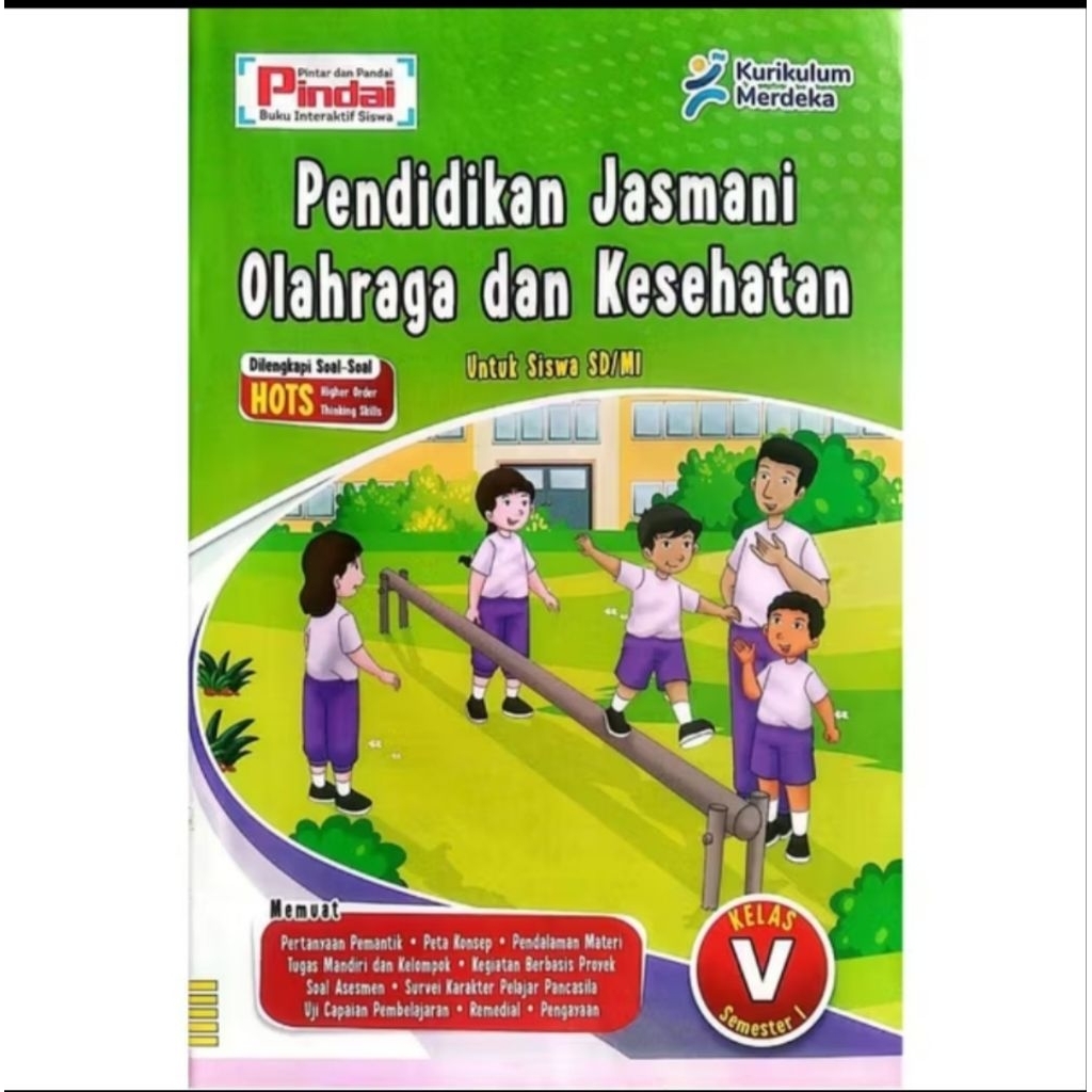 Buku LKS PJOK kurikulum Merdeka Kelas 5 SD/MI Semester 1