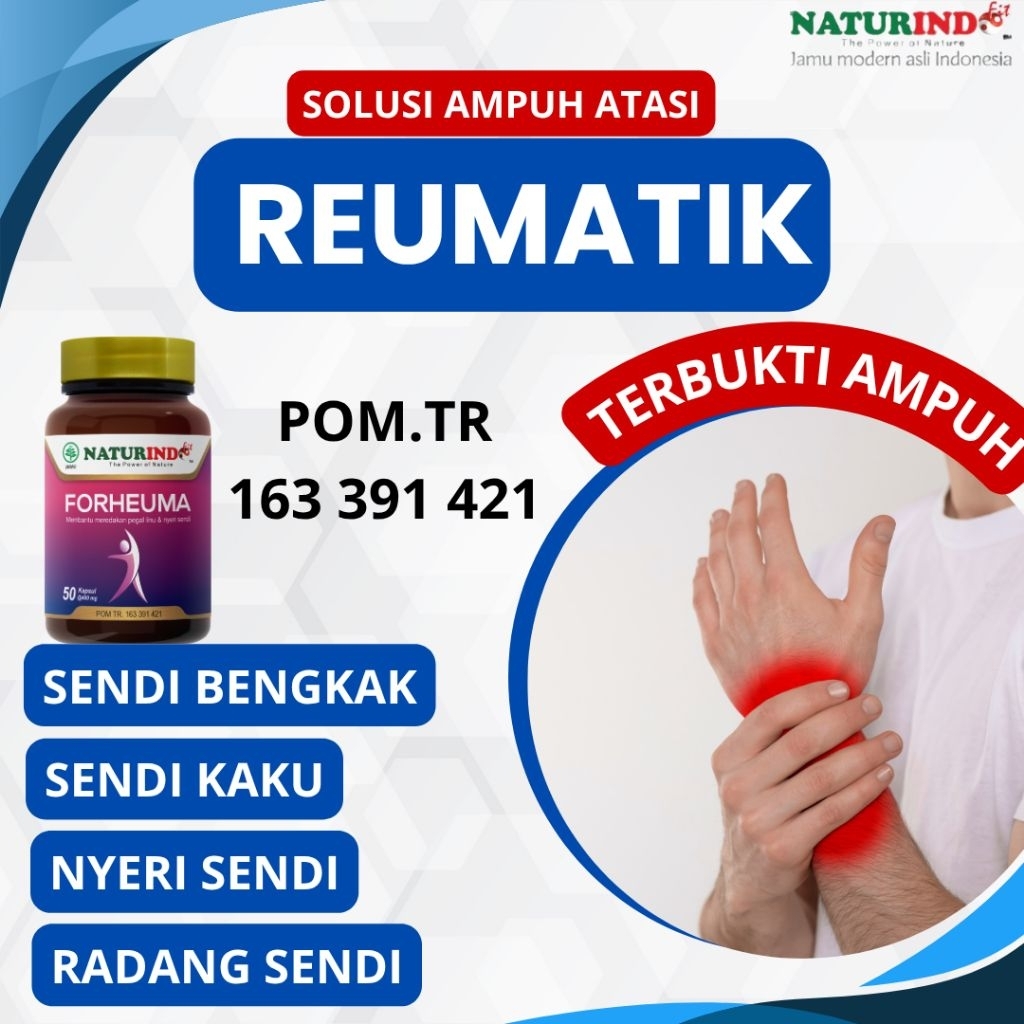 Obat Reumatik Nyeri Sendi Radang Sendi Bengkak Sendi Kaku Forheuma Herbal Naturindo