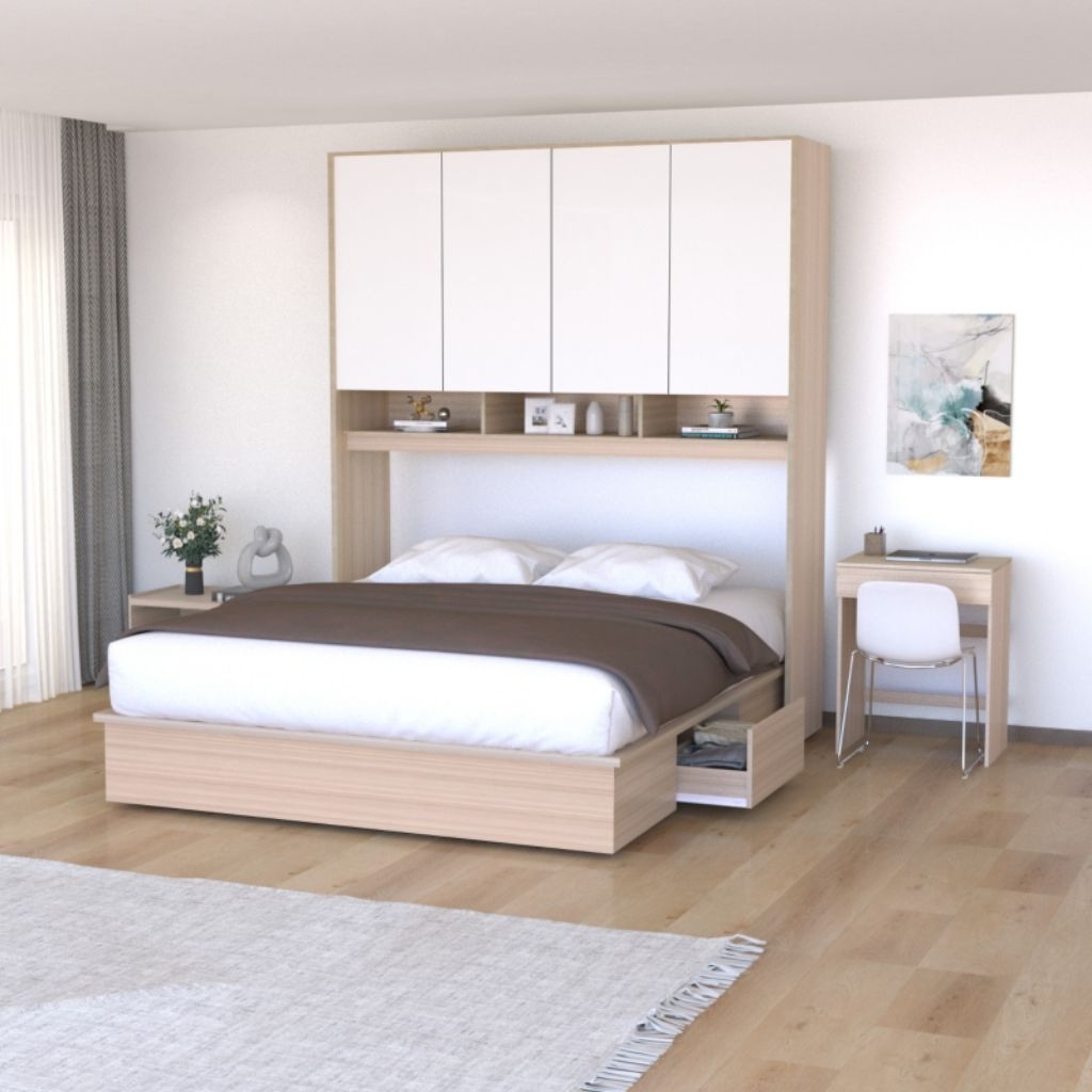 KAYUNA.idea Clay Ranjang Set 180/ Divan 180/ Dipan Set 180/ Tempat Tidur Set Lemari/ Dipan Murah/ Di