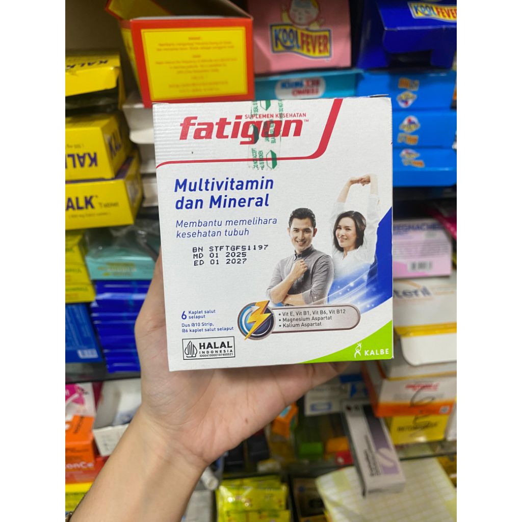 Fatigon Putih Multivitamin dan Mineral isi 60 1box