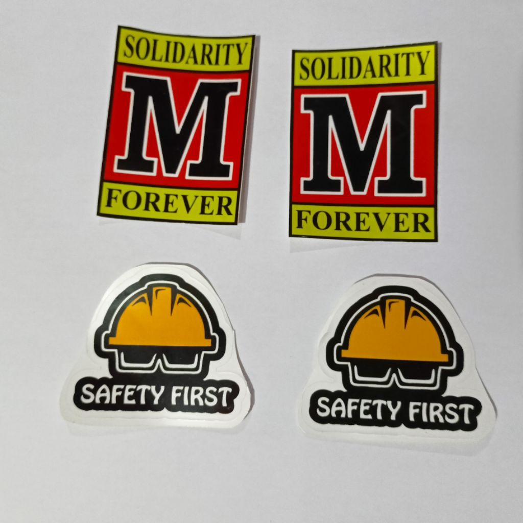 

Stiker Logo M Solver Teknik Mesin dan Safety First Motif Helm