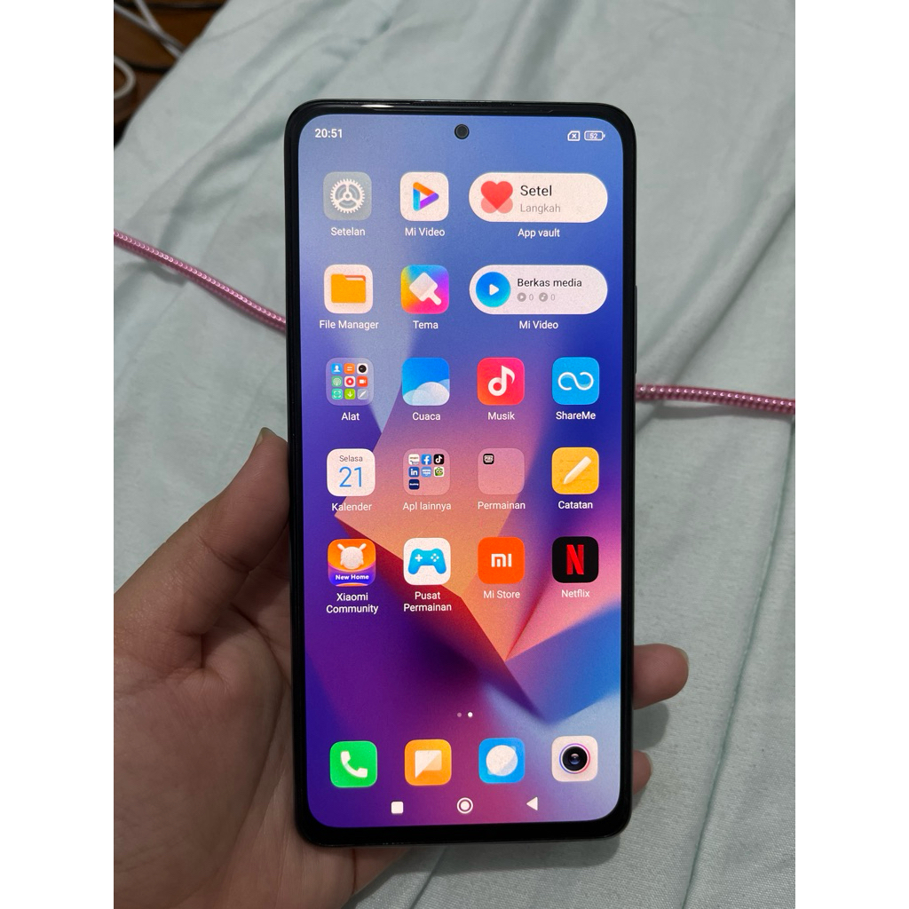 hp XIAOMI REDMI Note 10 8/128 gb biru MULUS no minus dan no kerusakan